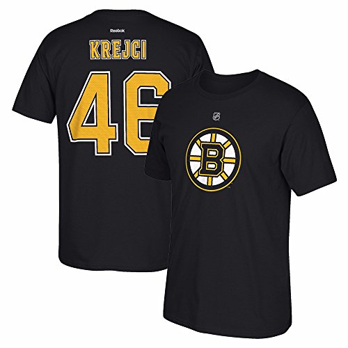 adidas David Krejci Reebok Boston Bruins Player Black Premier Jersey T-Shirt Men's