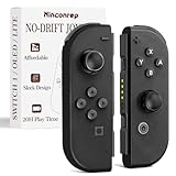 Ninconrep Control for Switch Controllers, Wireless Joy Remote for Switch 1 OLED Lite, Anti Drift Hall Effect Joysticks, Extra Cons One Black Controls Value Bundle (Not Official)