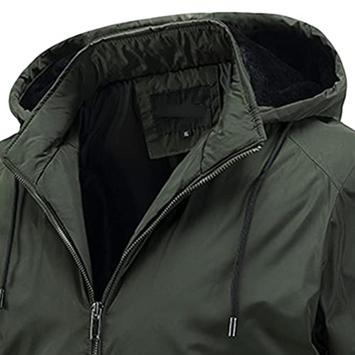 Men's Hooded Lightweight Jacket Hooded Spring Fall Long Sleeved Jacket Men Hiking Travel Outdoor Zippered Jacket2