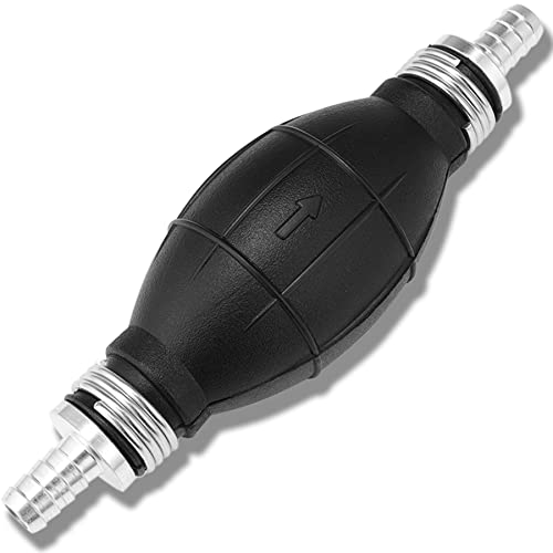 MINOOM Fuel Pump Hand Primer Bulb Fuels Rubber & Aluminum Hand Suitable for Car/Boat/Marine/Motorcycle 10mm (3/8