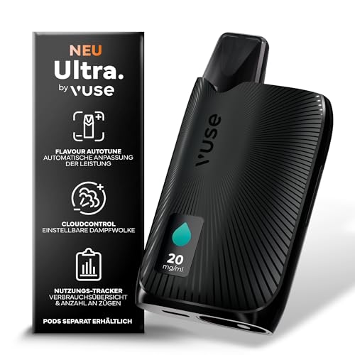 Vuse Ultra – Smart-Vape mit LED-Display, hochwertige E-Zigarette mit Pod-System, Flavour AutoTune, CloudControl und MyVuse App...