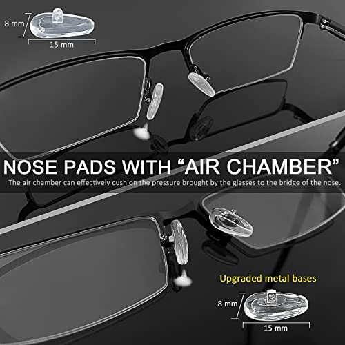 Eyeglass Nose Pads, Gotoba 22 Pairs Screw-In Eyeglasses Nose Pads, Upgraded Glasses Nose Pad Replacement Kit With Eyeglass Screwdriver, Tweezers, Glasses Cloth, Small Screws. #TOP3