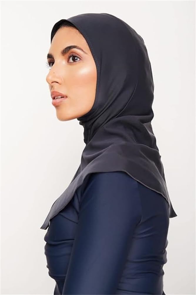 Women's Full-Coverage Swimming Cap Hood Muslim Hijab Shawl Cap Full-Coverage Women's Neck Protection
