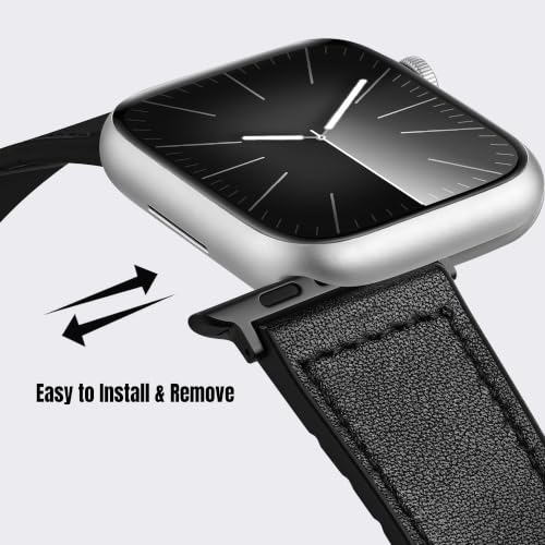 Adorve Genuine Leather Band Compatible with Apple Watch Bands for Men Women by Adorve - Used condition - Image 5