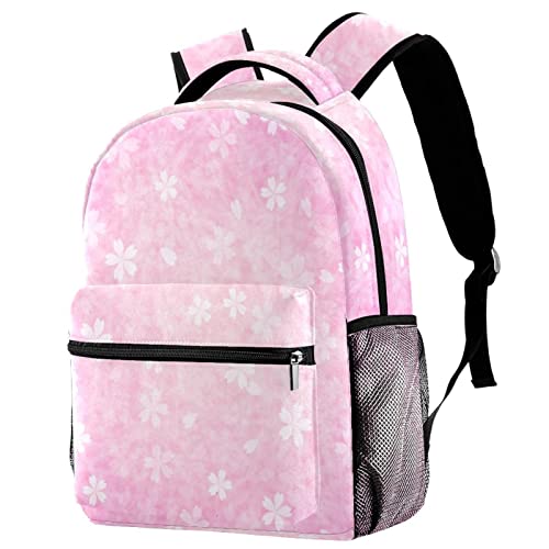 Sac à dos de voyage avec porte-bouteille filles garçons loisirs école fleurs