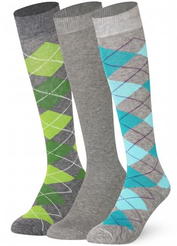 Image of Mysocks Unisex Extra Fine Combed Cotton Knee High Socks, Hand Linked Toe, Soft Latex Band