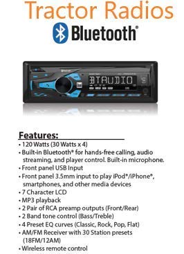 Amazon.com: Kubota Tractor Stereo Radio MP3 AM FM USB Aux