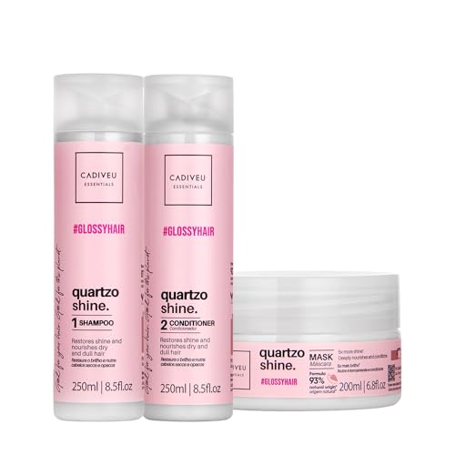 Kit Cadiveu Professional Quartzo Shine Shampoo Condicionador e Máscara (3 produtos)