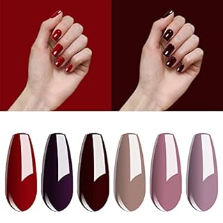 Vishine Kit completo smalto semipermanente lampada LED 36W essiccatori per unghie, 6 flaconi smalti gel, top base coat, completo manicure strumenti accessori nail art kit principianti novità #022