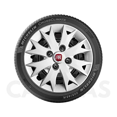 Kit 4x Calota Fiat Uno Palio Siena Aro 13 com Emblema 158cb
