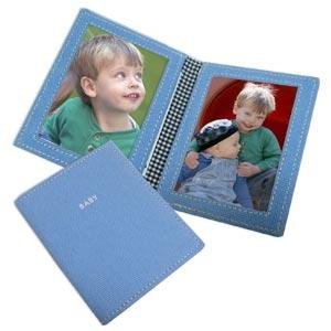 Cadre photo Kate Spade pliant duo bleu bébé cadeau de naissance