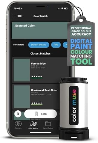 COLOR MUSE Colorimeter Paint Colour Matching Tool, Digital Colour Values Sensor & Reader for Precise and Accurate Paint Color Matching - Perfect for Professional Painters, Designers, and Artists