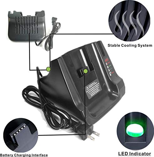 Image of 36v 40V MAX Battery Fast Charger LCS40 LCS36 Replace Black and Decker 36V 40V Lithium Battery Charger to Charge LBXR36 LST540 LBX2040 LCS1240 LBX1540 (no Battery)