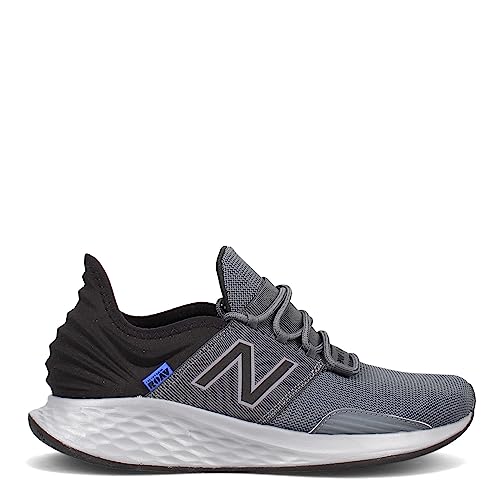 New Balance New Balance Men's Fresh Foam Roav V1 Sneaker, Lead/Black/Cobalt, 8 M US
