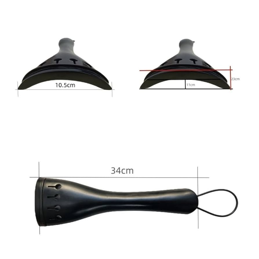 Amazon | コントラバス テールピース 黒檀パーツ テールナイロン