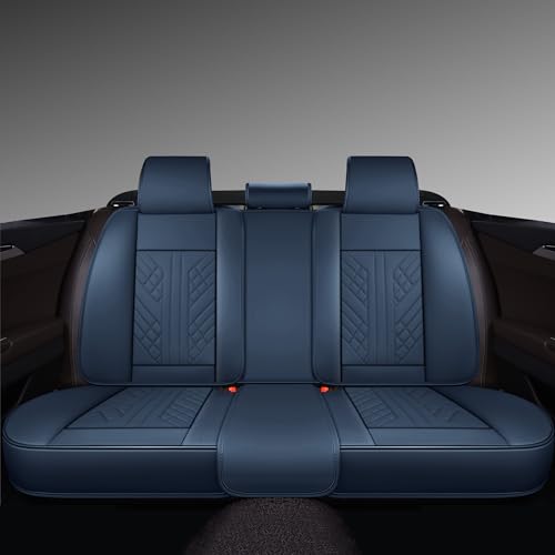 Image of GXT Bench Seat Cover, Premium Faux Leather Bench Seat Covers for Trucks - Universal Fit for Most Sedans SUV Pick-up Truck, Durable for Long Lasting Protection(Blue and Red Strip)
