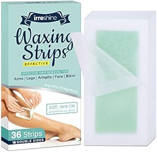 Wax Strips, wax strips for hair removal, Body Wax Strips, hair removal 36 Counts Large Size for Face Legs Underarms Brazilian Bikini Women, 7.1 * 3.5 Inches, Wax Hair Removal Strips with Natural Formula