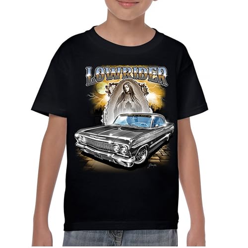 Original Lowrider Youth T-Shirt Mexican-American Custom Low and Slow Cars LA Classic Cali California Latino Kids