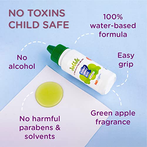 Image of dabble Water Based Non-Toxic Glue | Unique Bottle design | No spills | Child safe glue for Early learning art and craft projects | Green Apple Fragrance | Easy grip for Kids |
