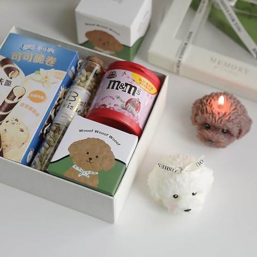 T-Shin CUTE TEDDY DOG SHAPED Teddy Dog Shaped Scented Candle,100G Cute Puppy Animal Aroma Soy Wax Decorative Novelty Candle thumb #3