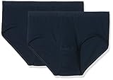  Schiesser Herren Slip Sportslip 2er Pack, Blau (Navy 815) Large (Herstellergröße: 006)