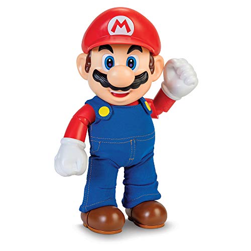 Super Mario It's-A Me, Mario! Collectible Action Figure, Talking Posable Mario Figure, 30+ Phrases And Game Sounds – 12 Inches Tall!, Orange #TOP7