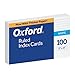 Oxford Ruled Index Cards, 5" x 8", White, 100/Pack (51)