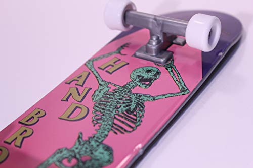 Handbros Handboard Skateboard 27Cm 10.5 Inch Tech Large Finger Board W/Grip 'Skreleton' #TOP1