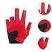 Lljsszr Billiards Glove Left Hand Snooker Accessory,Comfortable,Breathable,Pool Cue Mitt Snooker Cue Sport Glove for Indoor Adults, Red