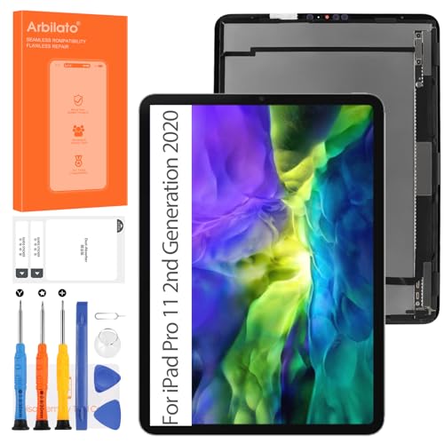 Screen for iPad Pro 11 2nd Gen Tablet Screen Replacement for iPad Pro 11 2020 LCD Screen A2068,A2230,A2228,A2231 Touch Display Digitizer Assembly Repair Parts(Black)
