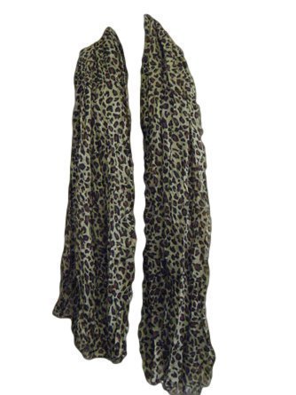 Fat-catz-copy-catz Small Natural Beige Brown Animal Leopard Print Fashion ladies Shawl Scarf Wrap