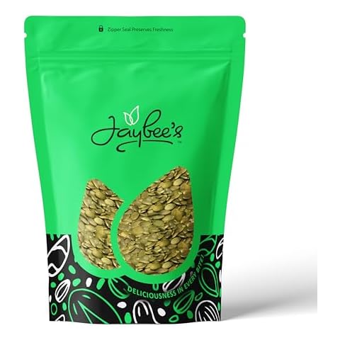 Pumpkin Seeds Pepitas 2 Pound Roasted Unsalted | Resealable Bag | Healthy Protein Snack | Perfect for Salads & Baking | Jaybee’s Nuts Cover