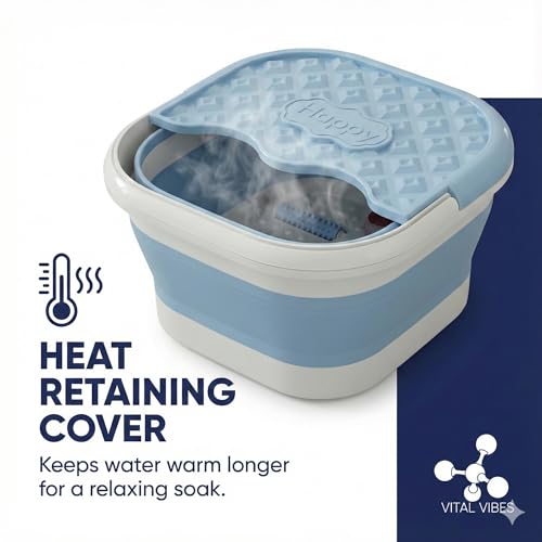 Spa de pies plegable Vital Vibes con tapa térmica miniatura 4
