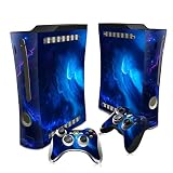 Guugoon Galaxy Space Skins Compatible with Xbox 360 Fat Console Controller, Vinyl Decal Stickers for