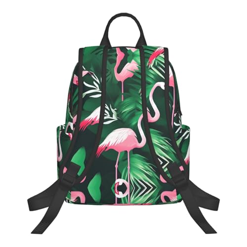 Sac à dos camping et randonnée imprimé feuille verte confortable et léger - 3