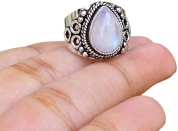 Moonstone Ring, Designer Band Ring, 925 Silver Ring,Handmade Ring,Events Ring,Women Ring, Wire rape Ring, Beautiful Gift Ring, Oval Stone Ring