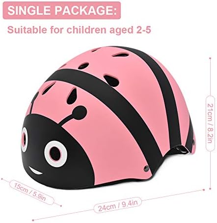 Kids Bike Helmet for 2-5 Years Old Toddler Cycle Helmet Multi-Sport Lightweight Helmet Safety Protection Gear, Gifts for Boys Girls