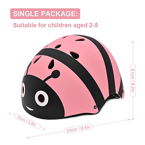 LZDMY Casque Vélo Enfant Ajustable Casque Respirant Protection 2-5 Ans pour Skateboard Cyclisme Roller Casques de Sport pour Filles et Garçons - Image 3