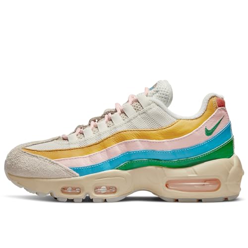 Nike Women's Air Max 95 Sneaker, Rattan Sail Laser BL, 1 UK
