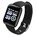 Genlesh Smart Watch, 116 Plus Color Screen Smart Watch Heart Rate Blood Pressure Waterproof Fitness Tracking Watch for Sport Men