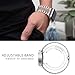 Compatible for AMAZTIM Smart Watch Band, Lamshaw Solid Stainless Steel Metal Band with Butterfly Folding Clasp Link Bracelet Compatible with AMAZTIM M3, M3 Ultra, T2, T3, T3 Ultra Smart Watch, Compatible with KOSPET Tank M2, M3, M3 Ultra, T2, T3, T3 Ultra Smart Watch (Silver-Rose Gold, 22mm size band)
