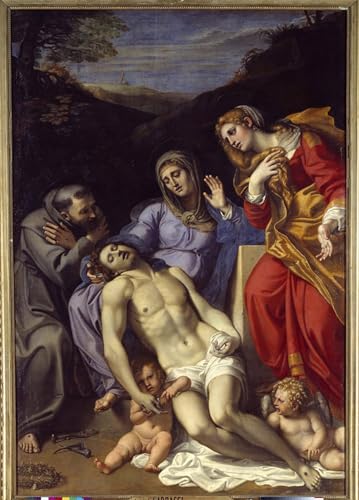 Tableaux Graffiti Art Mural Pieta Carracci Décoration Murale 60x90cm