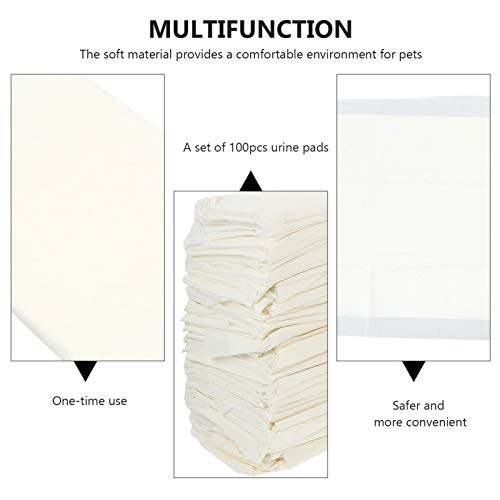 VILLCASE 100 Unidades de Coelhos Descartáveis ??Para Gaiola de Fraldas Almofada de Limpeza Saudável