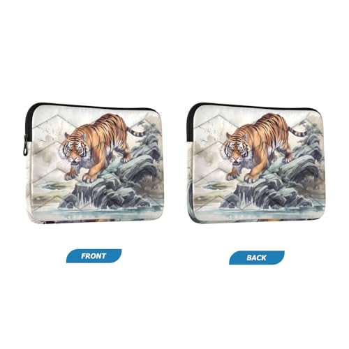Funda para laptop con diseño de tigre vintage 13-14 pulgadas miniatura 2
