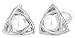Produktbild Traveller® Schmuck Ohrring Ohrclip mit Crystals from Swarovski® - rhodiniert mit Perle Ø 8mm weiß - 114170