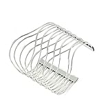 OCTCHOCO Arm Bracelet Upper Arm Metal Wire Hollow Arm Cuff Jewelry High Armband Bangle for Women Costume (Silver)