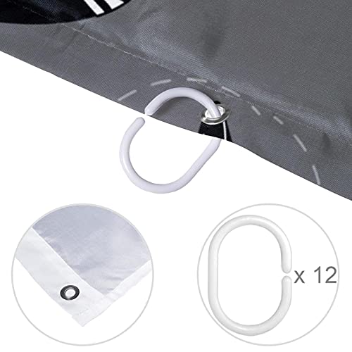 Rideau de douche imperméable imprimé teckel de Noël 182 x 183 - 5