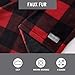 Eddie Bauer - Throw Blanket, Faux Fur Reversible Bedding, Buffalo Plaid Home Decor for All Seasons (Red/Black, 50