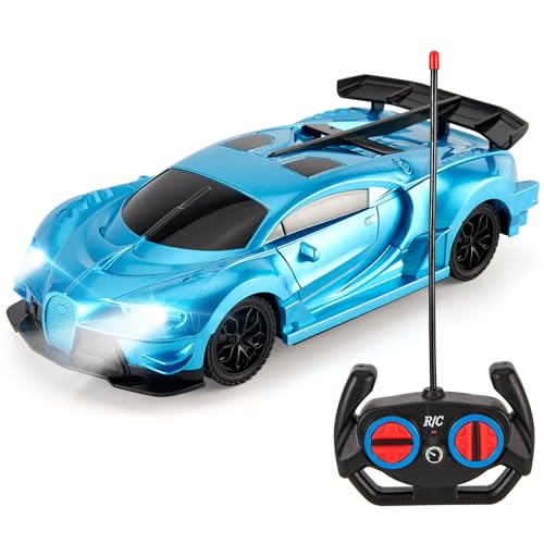 Remote Control Car Toys, Racing RC Cars for Kids, Car Toys for 3+ Year Old Boy, High Speed Hobby RC Cars with Headlights, Gifts for Boys Girls Age 3-8