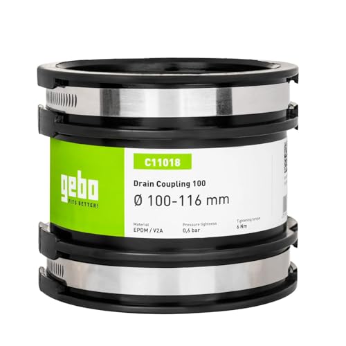 Manguito universal Geboflex Ø120-137mm L120mm para unión de tuberías 2